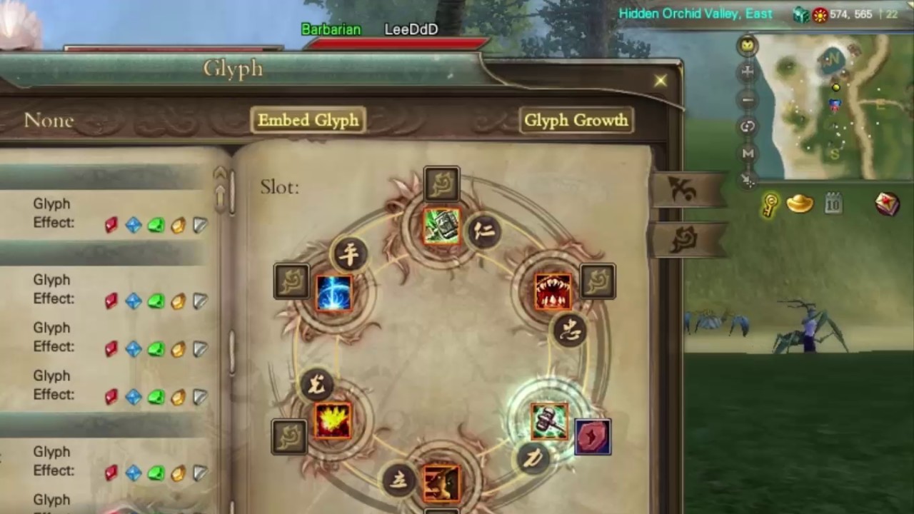 『PWI』● Barbarian Glyph effects on skills Mighty Swing and Cornered Beast ●