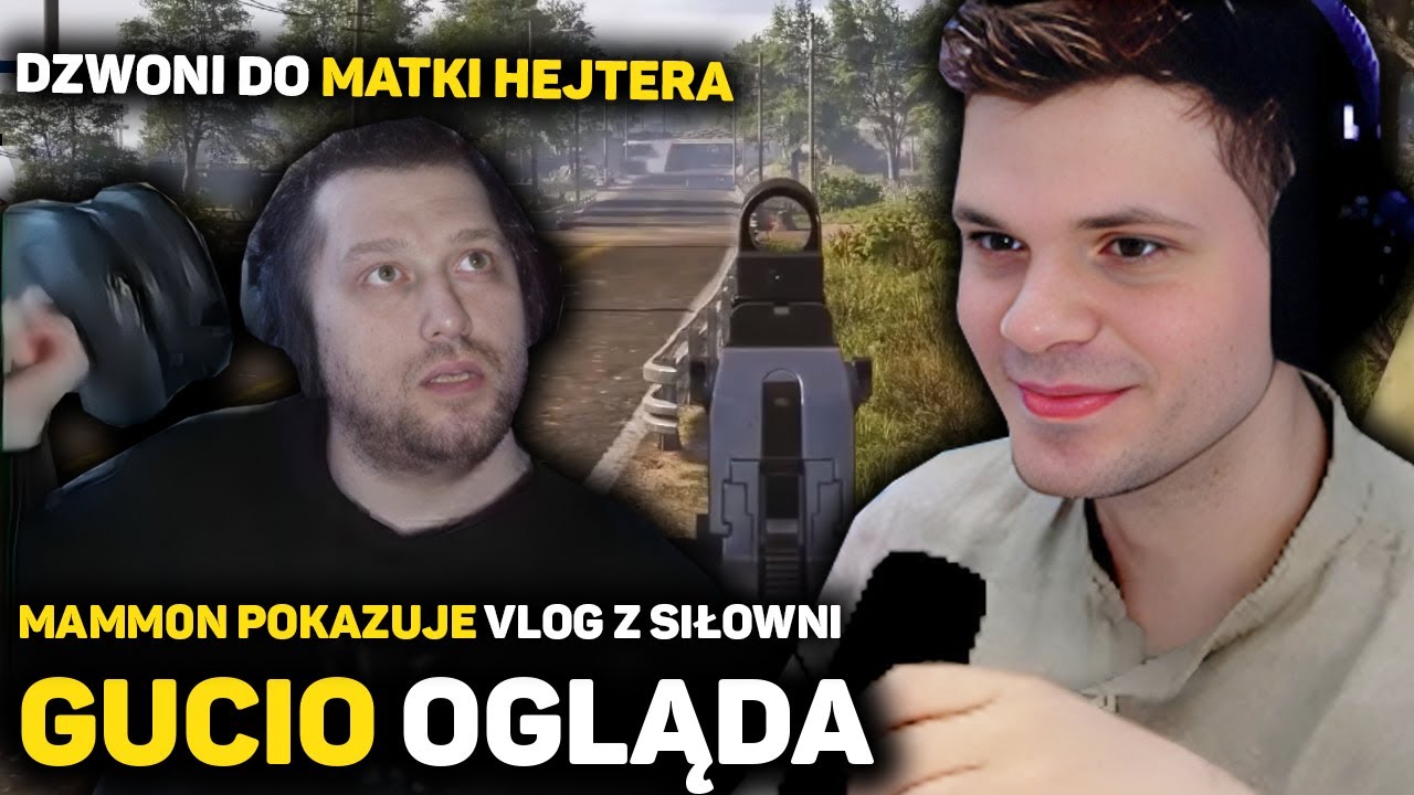 GUCIO OGLĄDA MAMM0N POKAZUJE VLOG Z SIŁOWNI | ZADZWONIŁ DO MAMY NA WIDZA?!