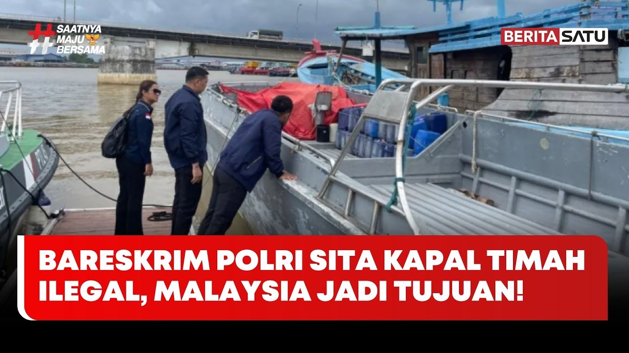 Bareskrim Polri Sita Kapal Timah Ilegal, Malaysia Jadi Tujuan #beritasatu