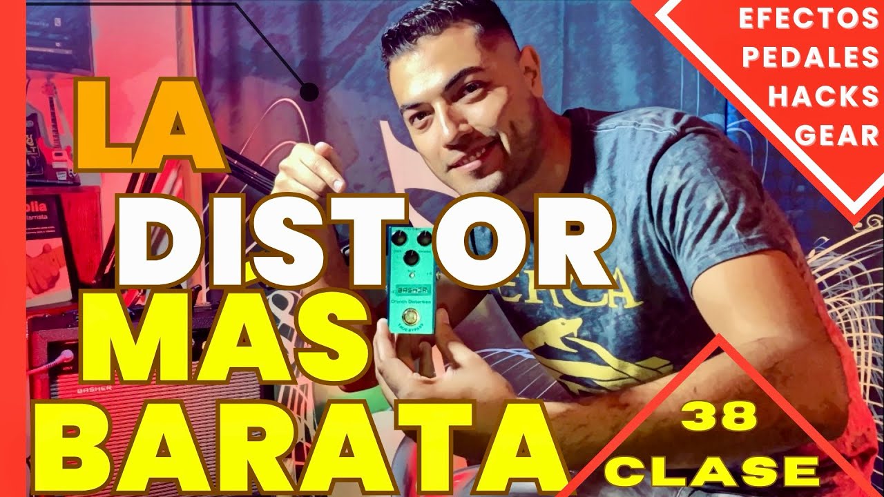 La DISTORSIÓN más Barata es BUENA? • Review Crunch Distortion BASHER || Clase 38 Tips, Gear & Hacks