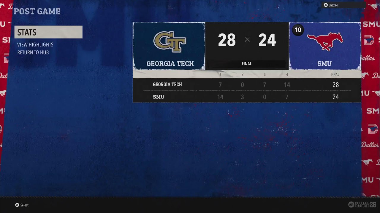GT vs SMU