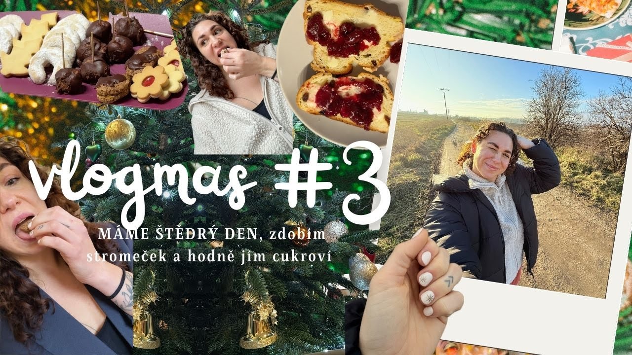 VLOGMAS #3 | Štědrý den✨, cukroví all day & zdobení stromečku 🎄