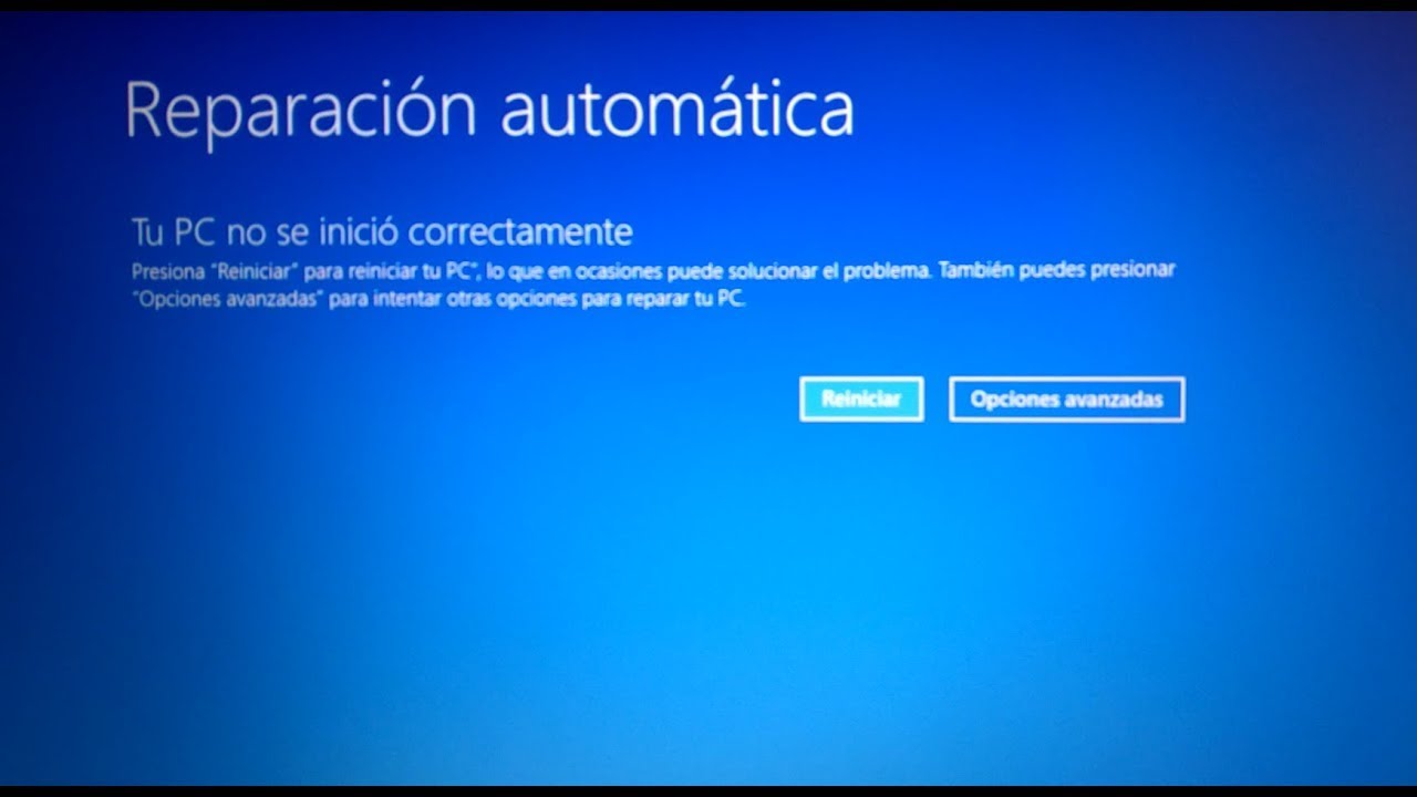 Reparar un Fallo del PC