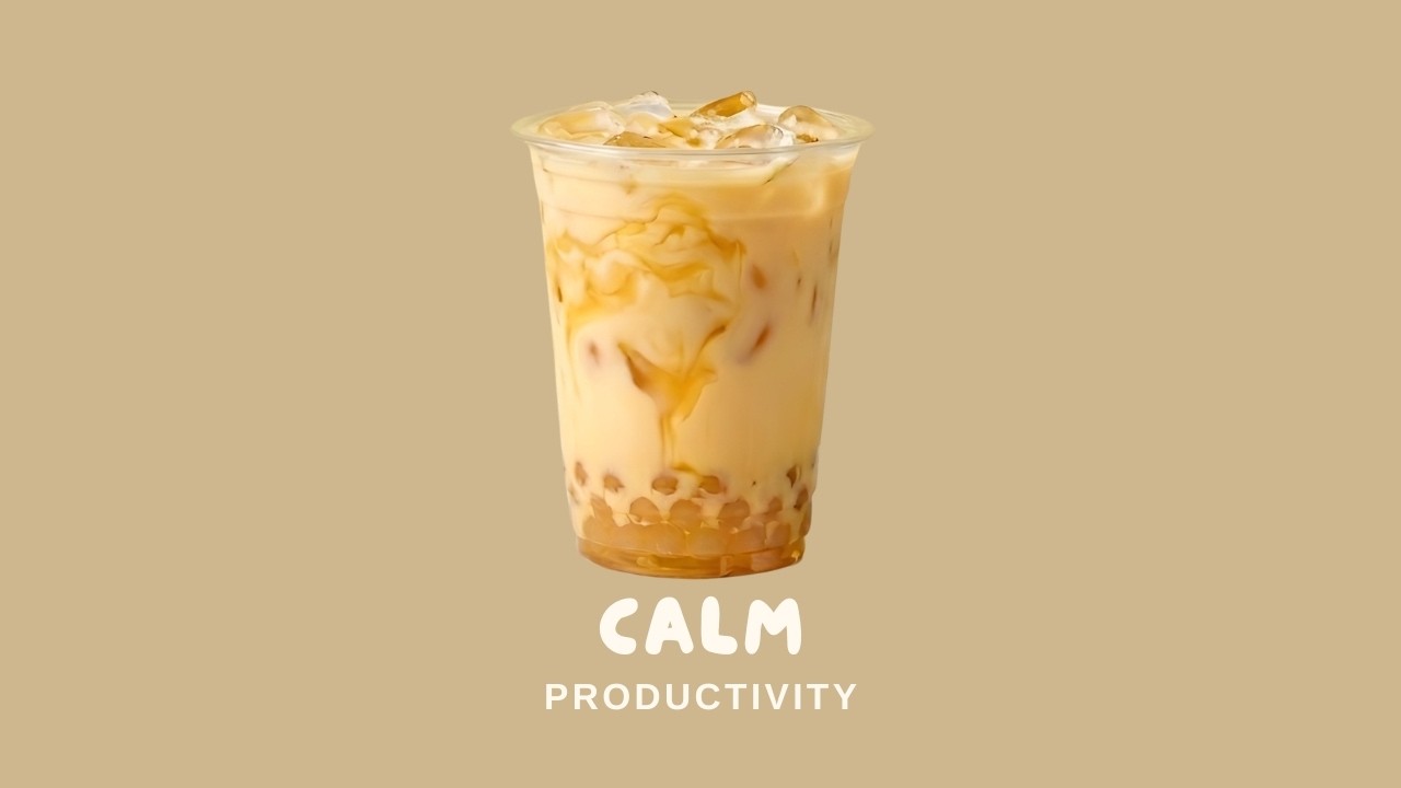 Calm Productivity Mode | Jasmine Honey Milk Tea | 2 Hour Study Music