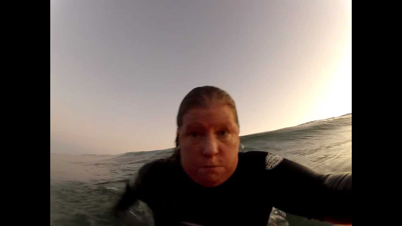 Some fun shore break waves in Oceanside April 17 2012 1