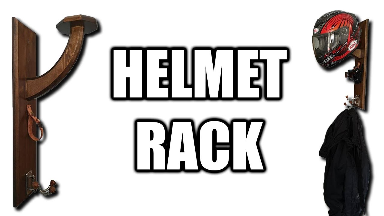 DIY Motorcycle Helmet Rack