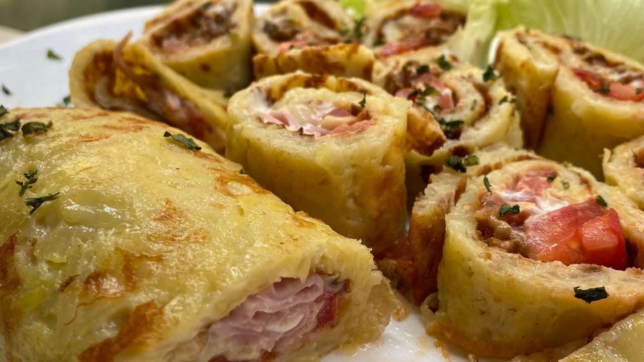Rolinhos de batatas saudáveis para o seu lanche!🥰