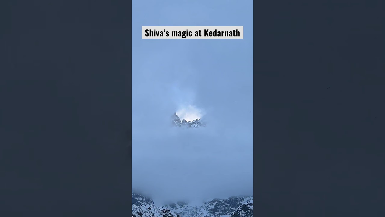 Shiva&rsquo;s magic at Kedarnath opening #kedaranth #kedarnathtemple #kedarnathdham
