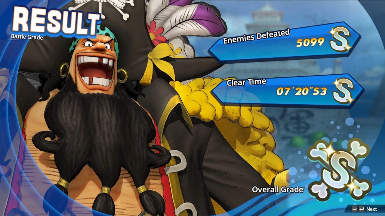One Piece: True Pirate Warriors 4 - Blackbeard (S Rank) 07'20