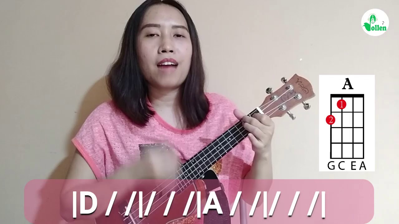 မိုးလေးဖွဲတုန်း (Moe Lay Phwel Don) Tun Eaindra Boe - Pollen Ukulele Tutorial