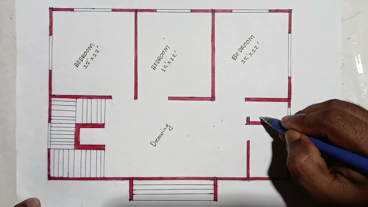  Ghar ka design dikhaoonga. বাড়ির ফ্লোর প্লান, বাড়ি নক্সা,house floor plan.