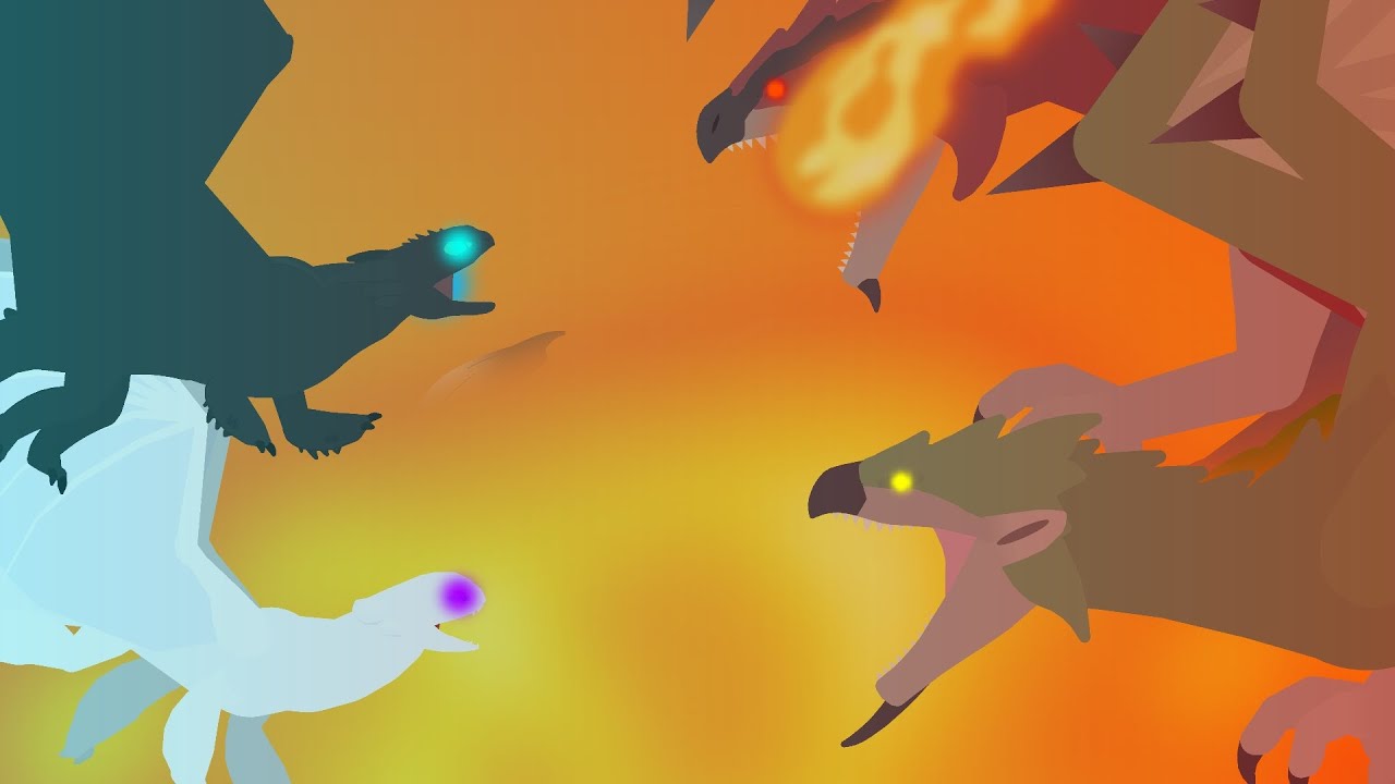 Toothless and light Fury vs rathalos and rathian