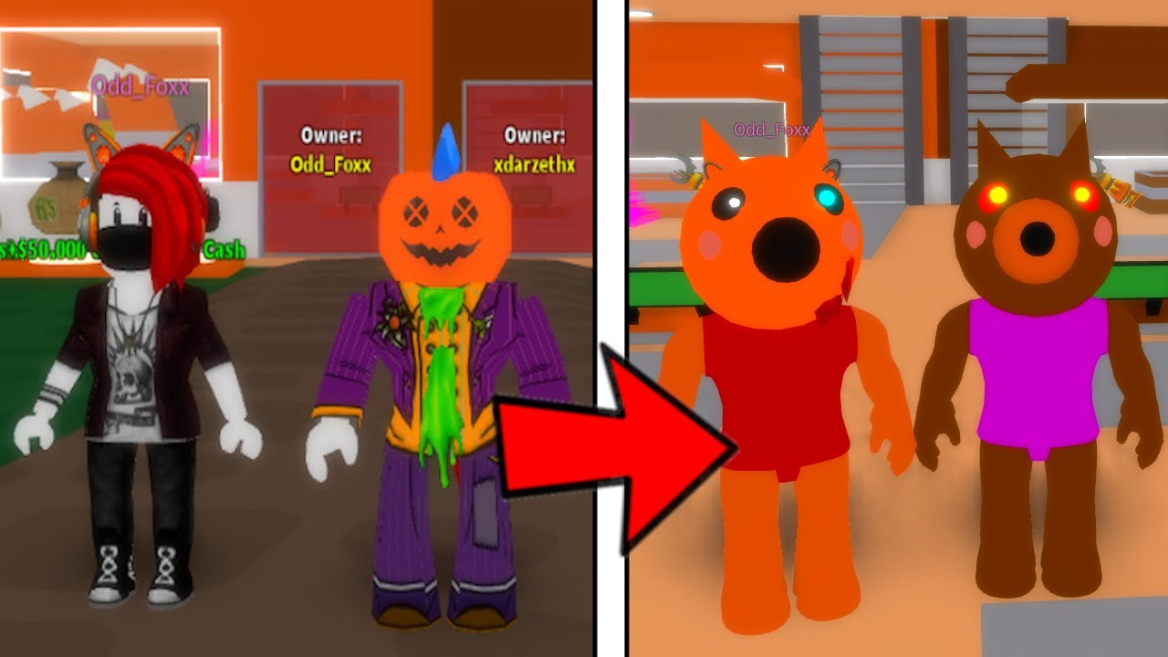 2 Player Roblox Piggy Tycoon With Odd Foxx
