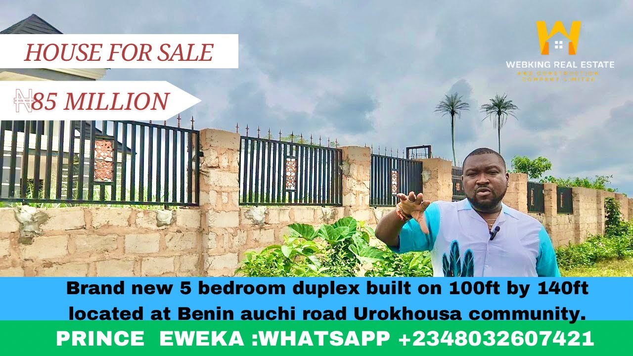 DUPLEX FOR SALE IN NIGERIA EDO STATE BENIN AUCHI ROAD.