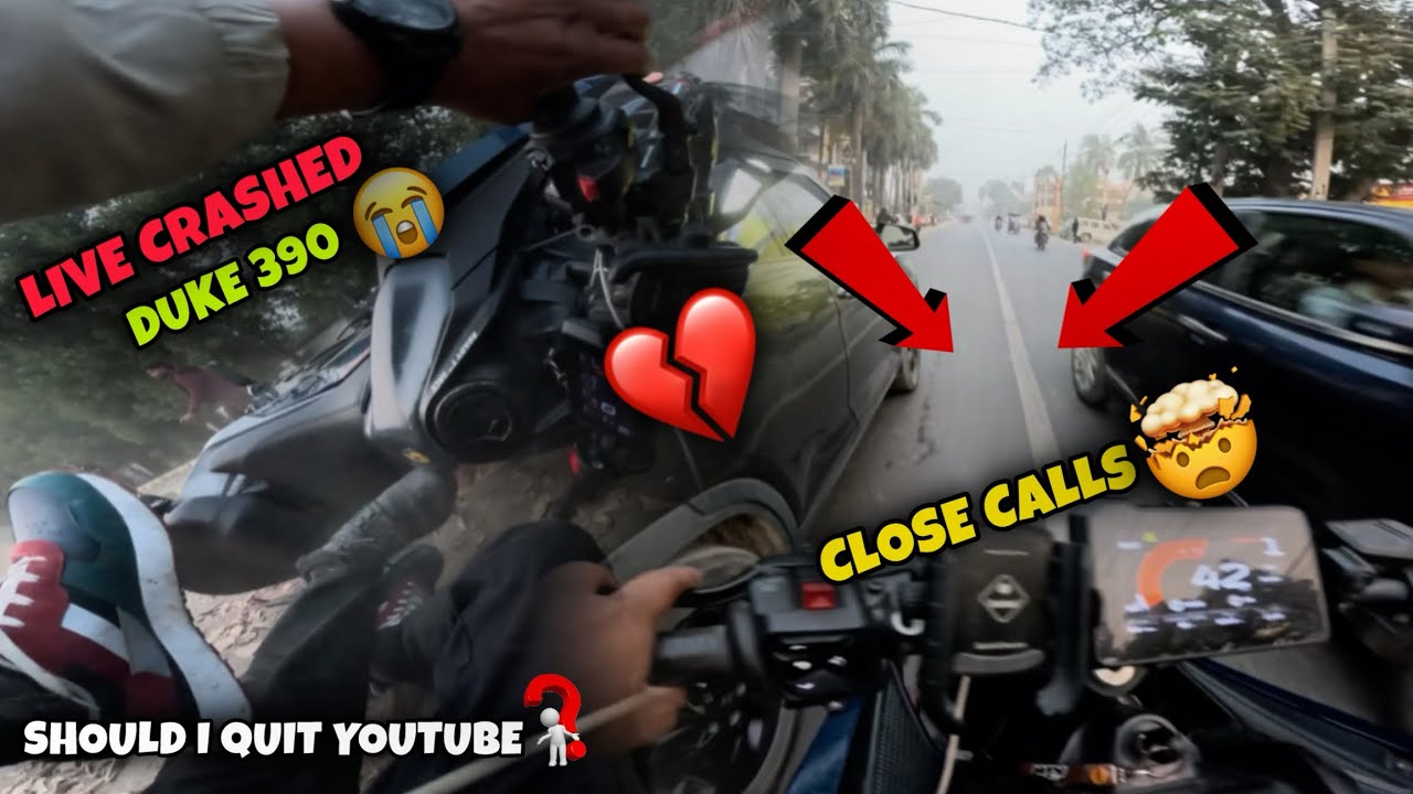 Live Crashed Of Duke 390 😭 ||Ab YouTube Quiet Krna Prega 💔|| TRAFFIC HACKER…
