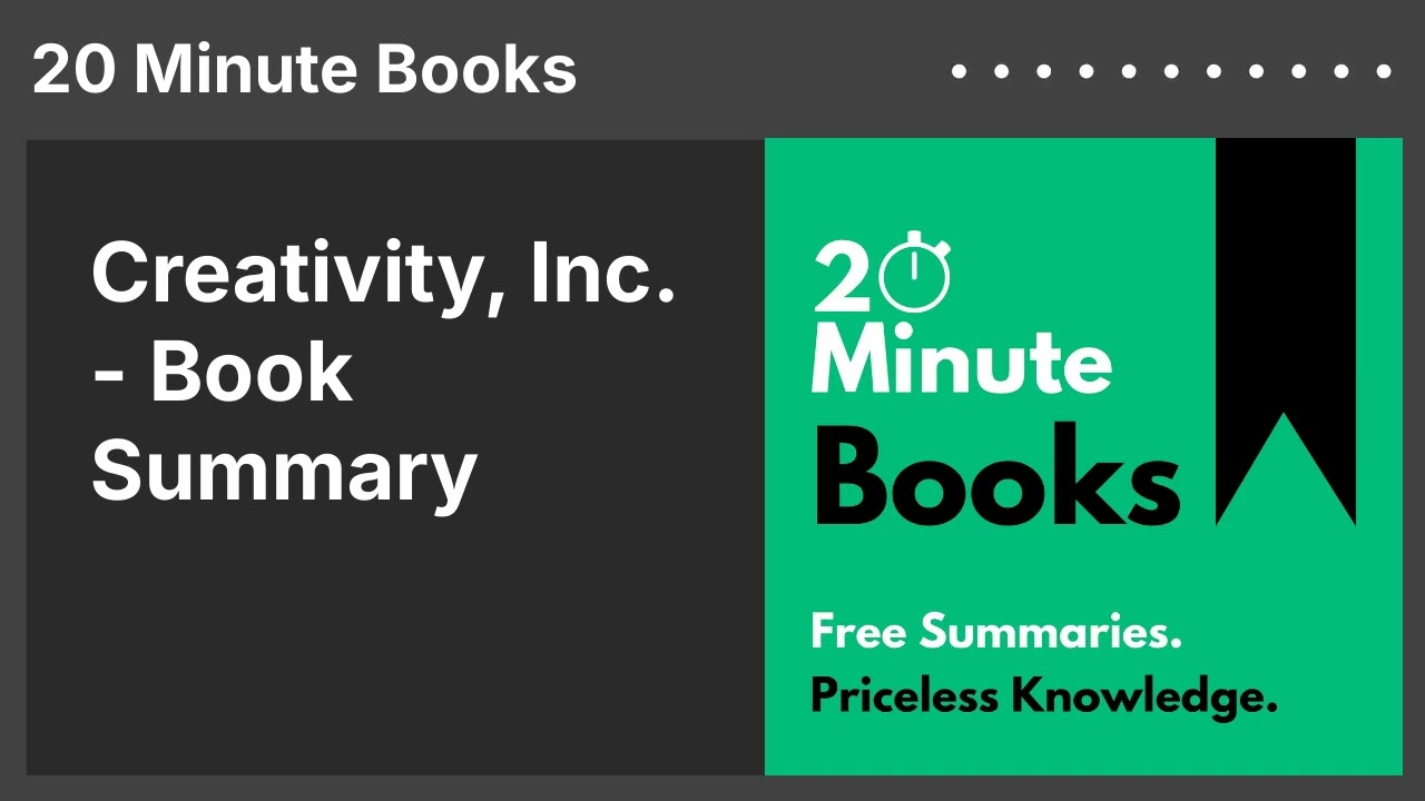 Creativity, Inc. - Book Summary