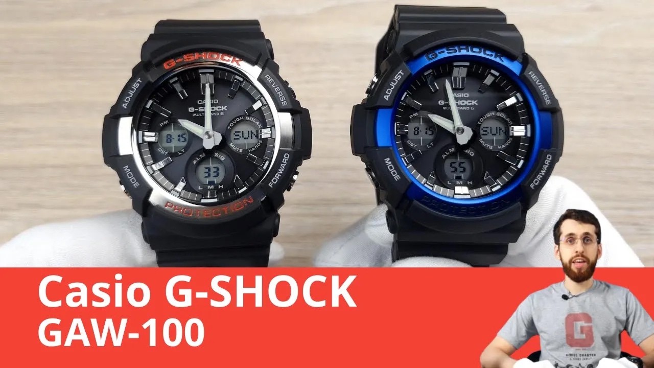 Casio G-Shock GAW-100 — Old School Tough Solar / Casio GAW-100-1A & GAW-100B-1A2