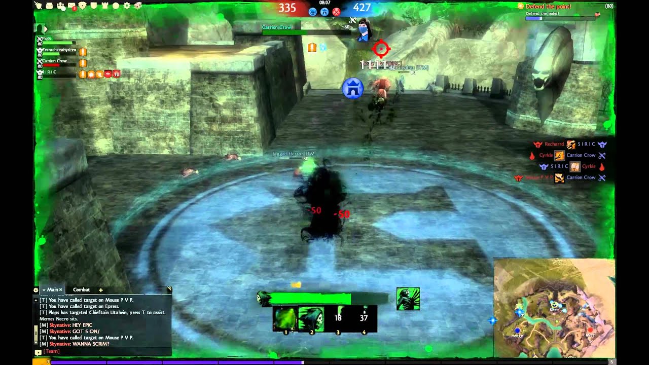 Guild Wars 2 - BWE 2 Necromancer PvP [Power/Staff/Lich] feat. Devourerofmemes