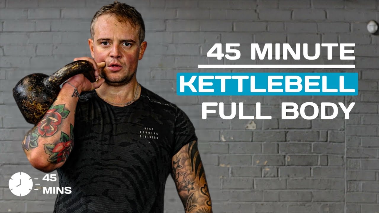Awesome FULL BODY Kettlebell Workout | 45 Minute HIIT and Tabata Workout