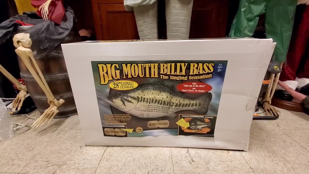 Распаковка/демонстрация Jumbo Big Mouth Billy Bass