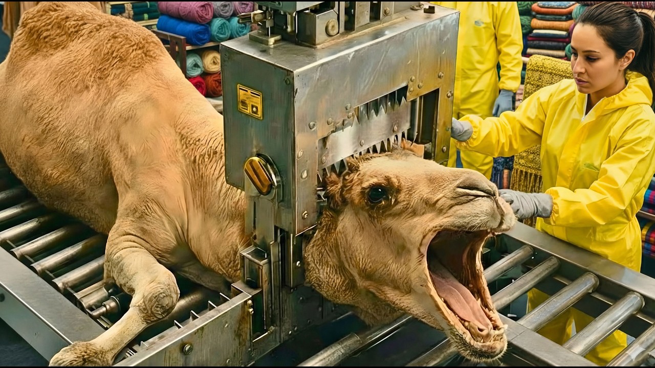 Unbelievable! Inside the Camel Wool Factory: World’s Warmest Fiber Turned into Luxury Goods ASMR
