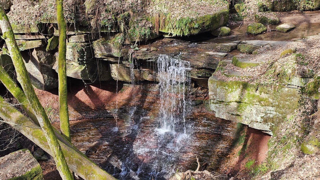 Trettstein-Wasserfall - Gräfendorf - Main Spessart - Unterfranken 