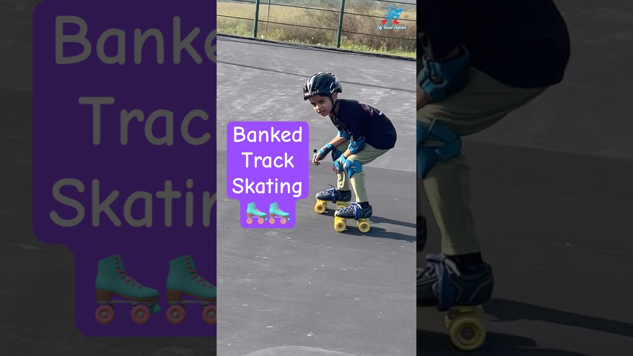 Banked Track Skating 🛼🛼 Practice for your kids 