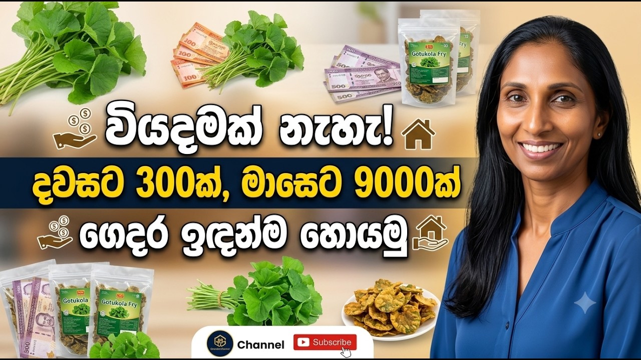 එක රුපියලක්වත් වියදම් නැතුව මාසෙට 9000ක් හොයන ලේසිම ක්&zwj;රමය! | Home Business Idea