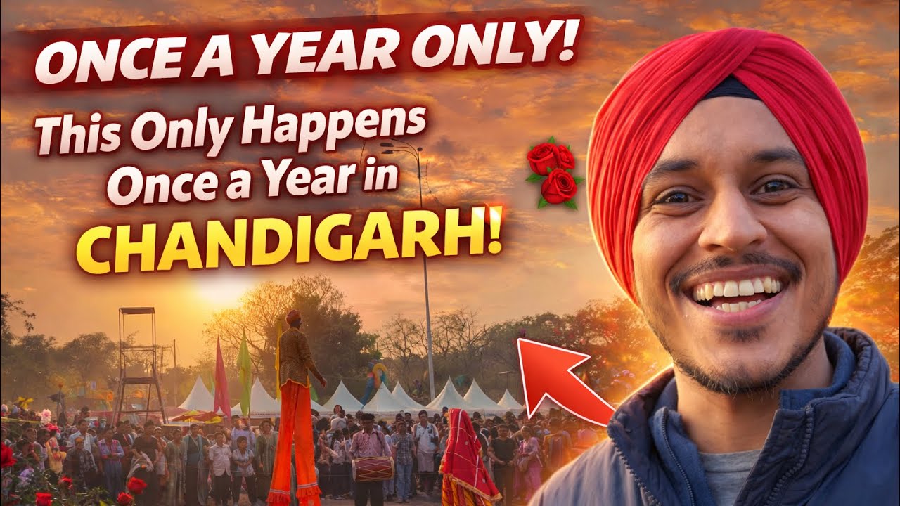 Best Places to Visit in Chandigarh 2026 🌹 | Rose Garden Sector 16 | Rose Festival Punjabi Vlog