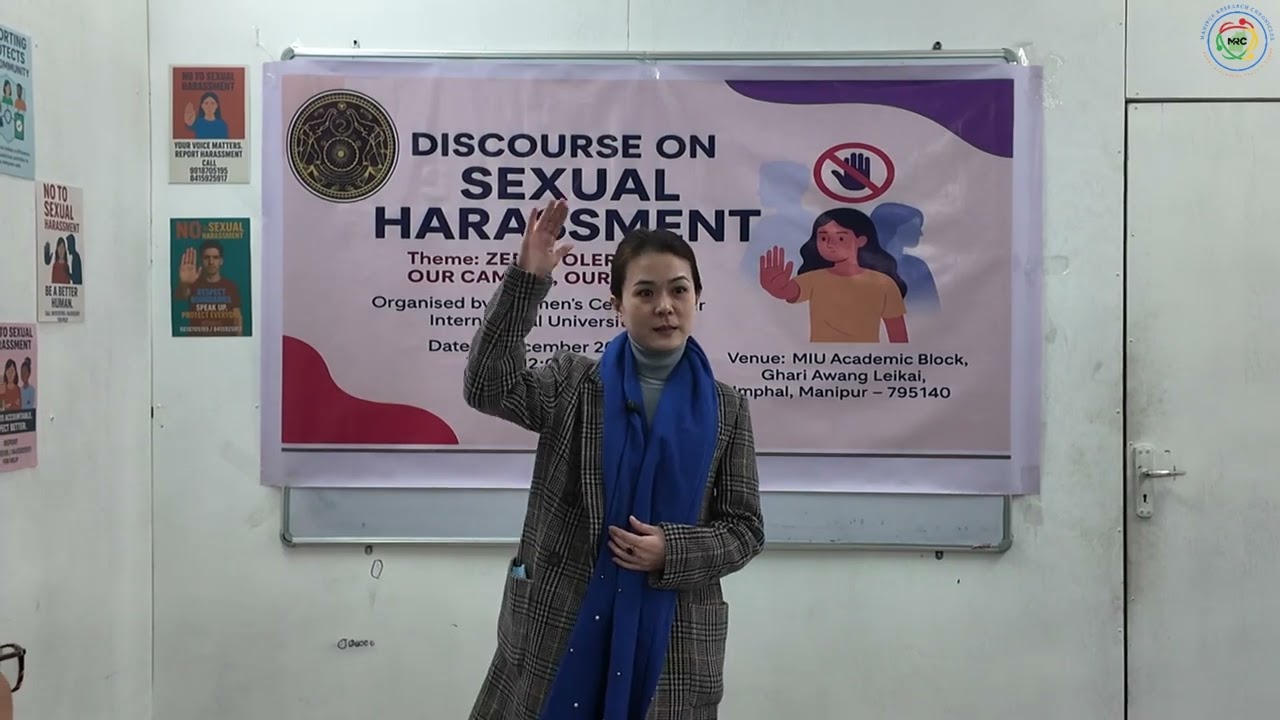 Discourse on Sexual Harassment | Theme | Zero Tolerance: Our Campus, Our Safety | Women Cell | MIU