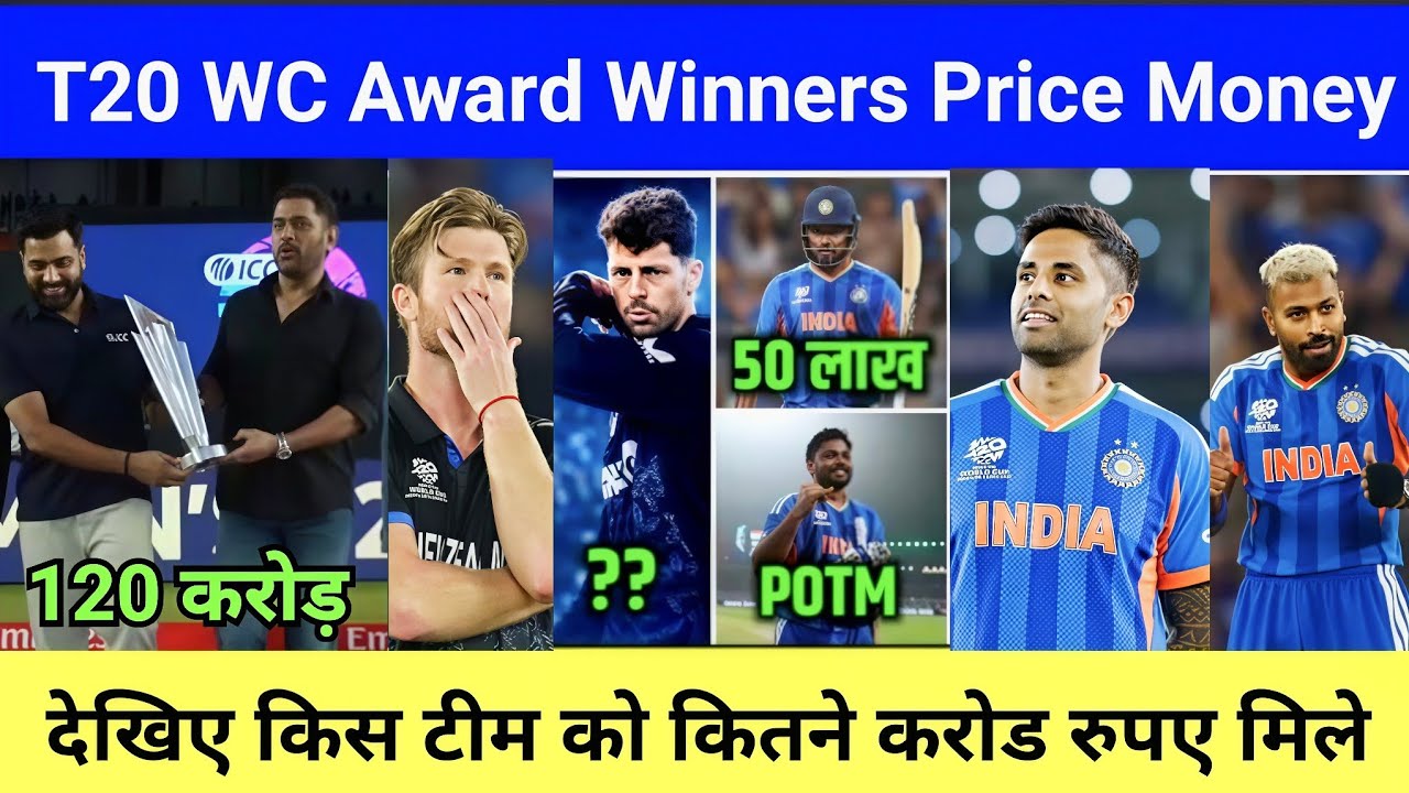 T20 world cup 2026 final all award list & prize money,t20 world cup 2026 prize ceremony,celebration