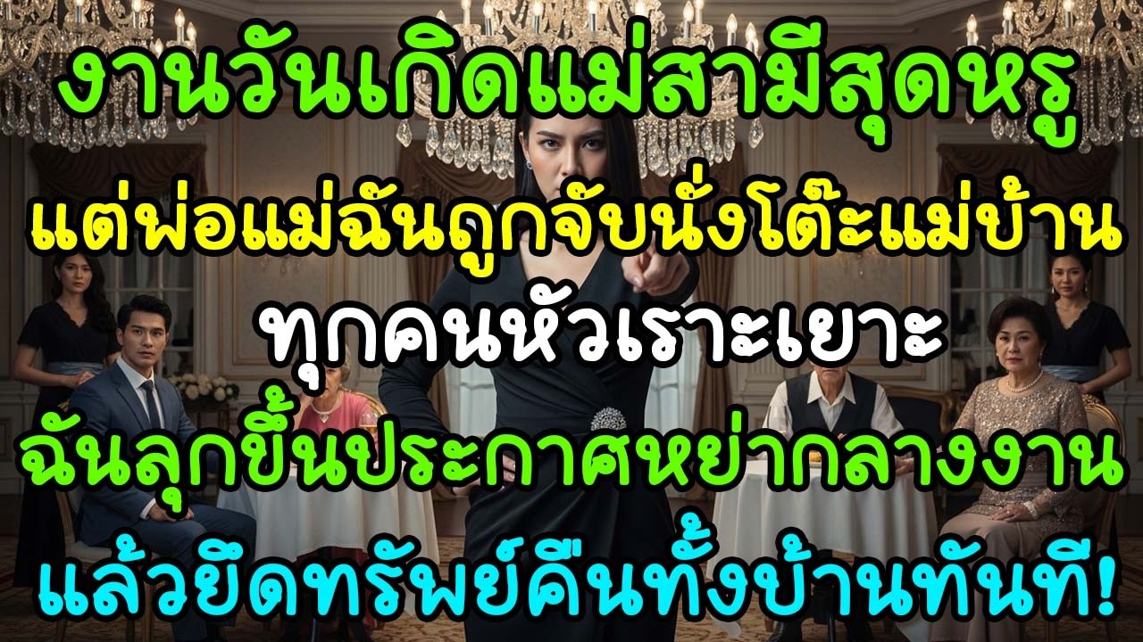 ในงานวันเกิดแม่สามี พ่อแม่ฉันถูกจับนั่งโต๊ะแม่บ้าน! ฉันประกาศหย่ากลางงาน ยึดทรัพย์คืนทั้งบ้าน