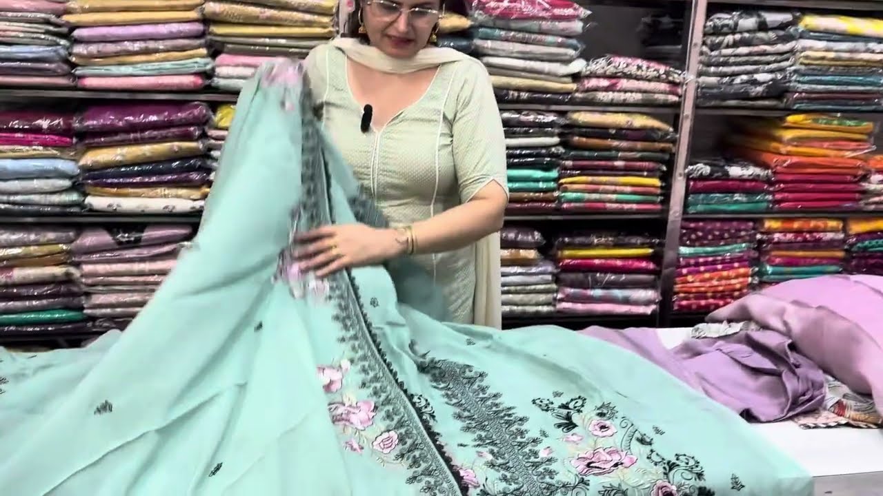 Beautiful new designer suit !! Pure georgette and silk (9896153056)(5/9/25)party wear new collection