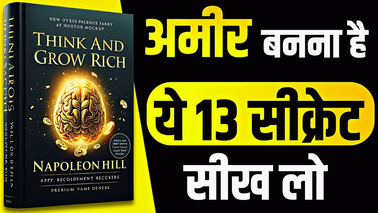 Think and Grow Rich Full Audiobook Summary in Hindi | Napoleon Hill | Success Mindset Motivation