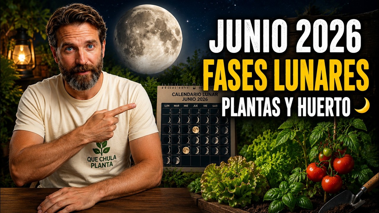 Fases Lunares de Junio 2026: C&oacute;mo Aprovechar el Poder de la Luna para tu Huerto Y Plantas