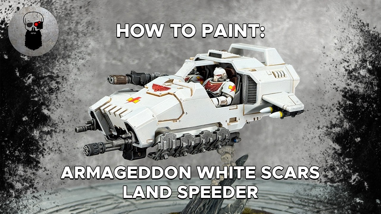 Contrast+ How to Paint: Armageddon White Scars Land Speeder