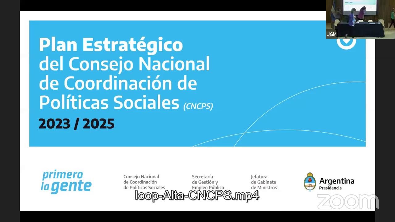 Presentación del Plan Estratégico del Consejo Nacional de Coordinación de Políticas Sociales