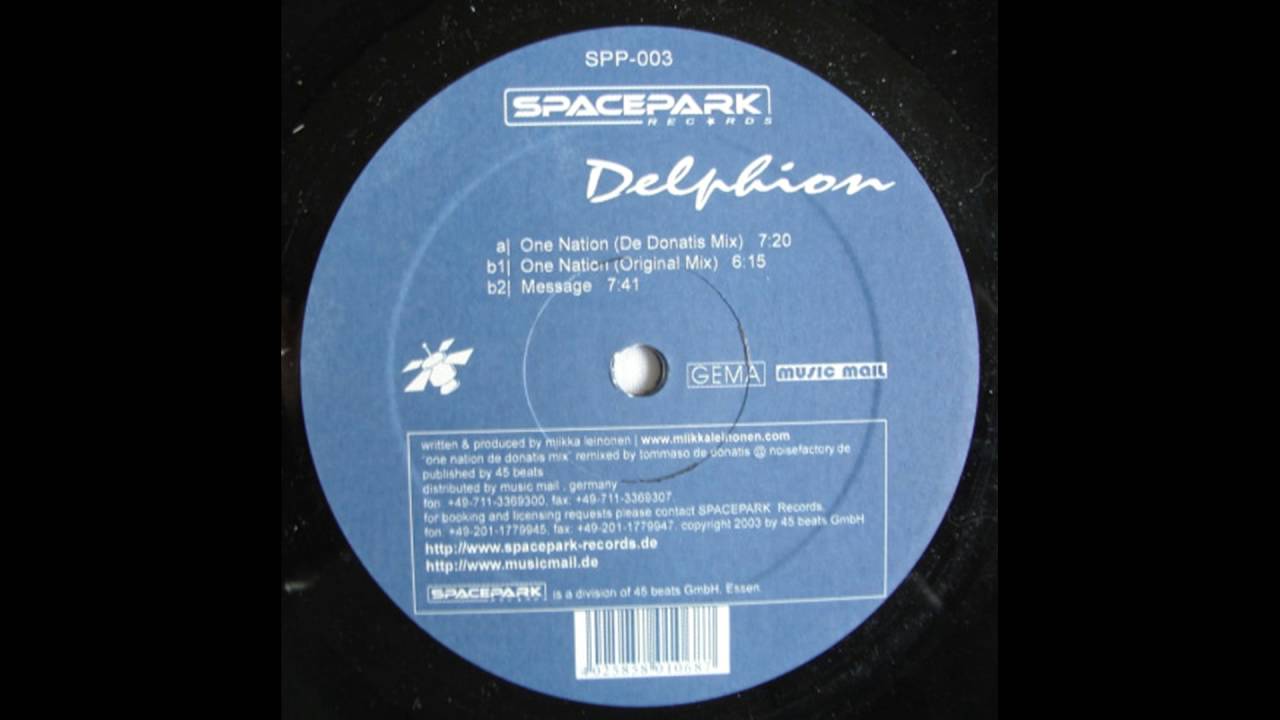 Delphion &lrm;- One Nation (Original Mix) [2003]