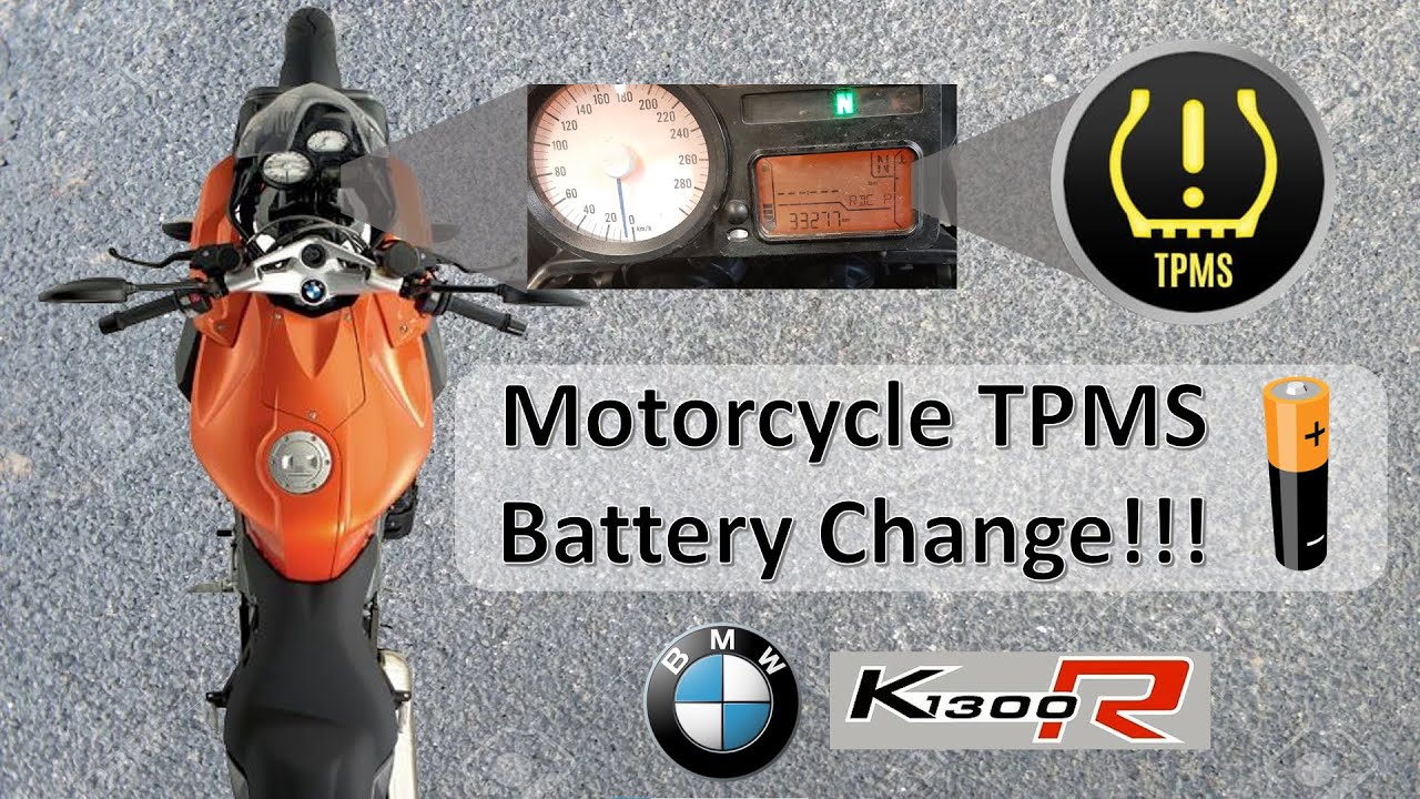 Motorcycle TPMS (RDC) battery change. DIY. BMW K1300R. Sostituzione batteria TPMS della motocicletta