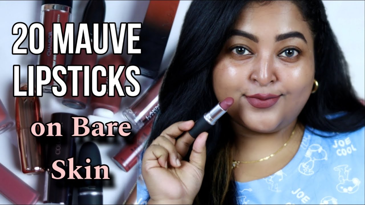 20 MAUVE LIPSTICKS on BARE SKIN| Mauve Nudes/Mauve Pinks/Mauve Browns| REVIEW & SWATCHES|MAC NC41-42