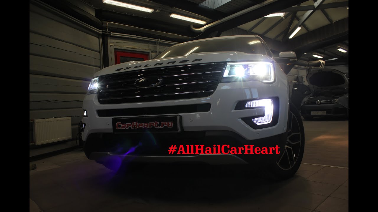 Ford Explorer 5, установка Koito Q5 Square и 