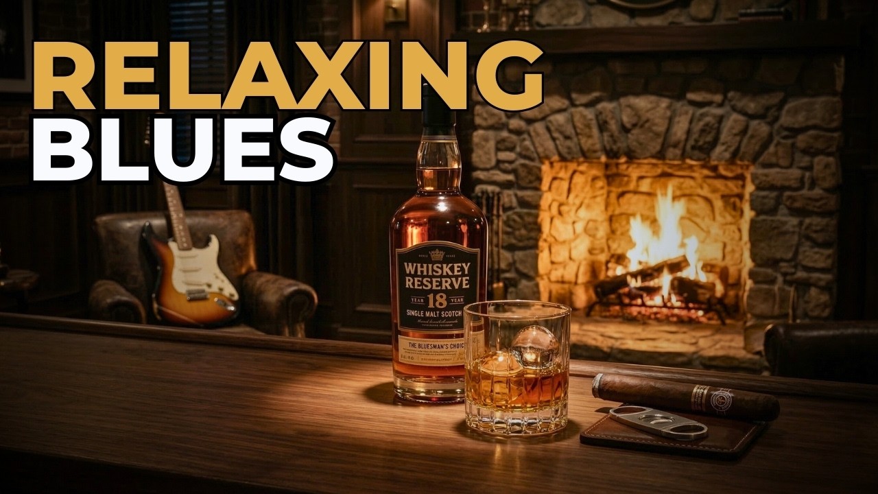 WHISKEY BLUES Smooth Guitar | 1 HOUR Relaxing Instrumental for Late Evenings