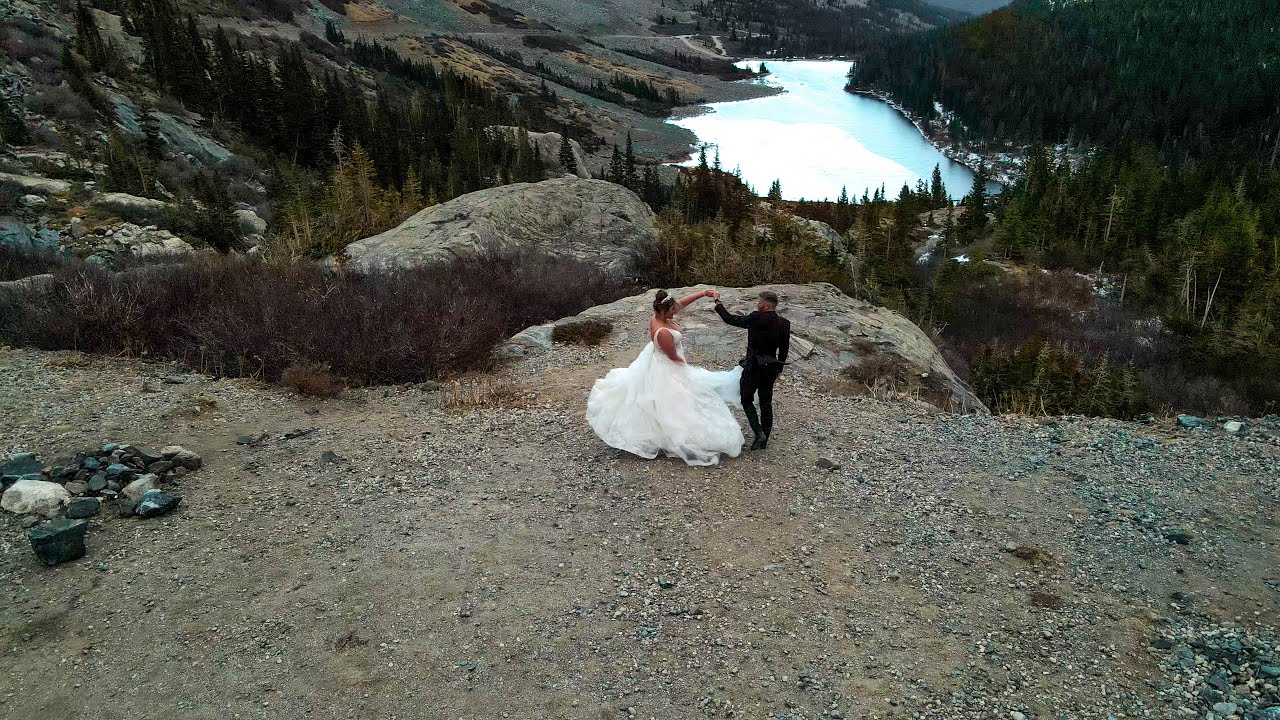 Beautiful Mountain Wedding with Drone Shots.