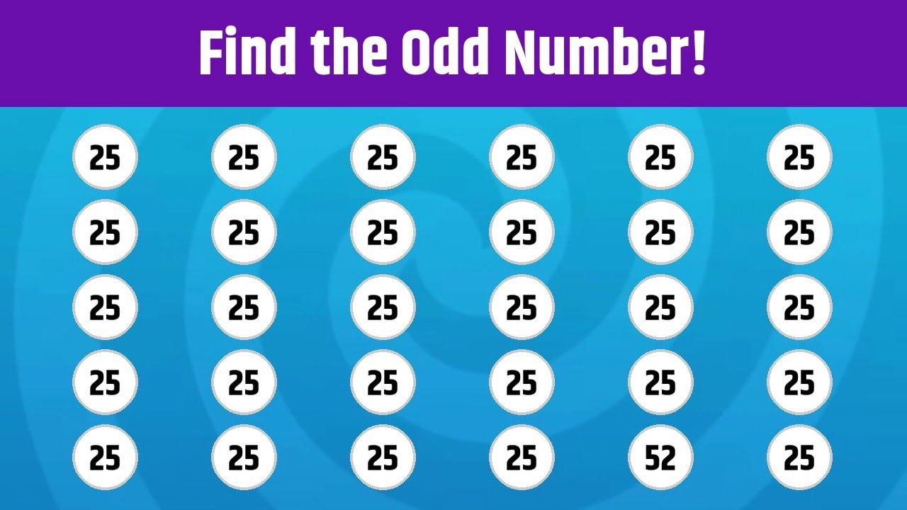 Find The ODD Number | Easy Learn For Kids
