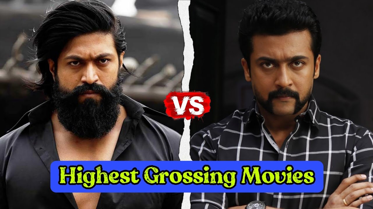 Yash 🆚 Suriya Top 10 Highest Grossing Movies Comparison 🤯🔥