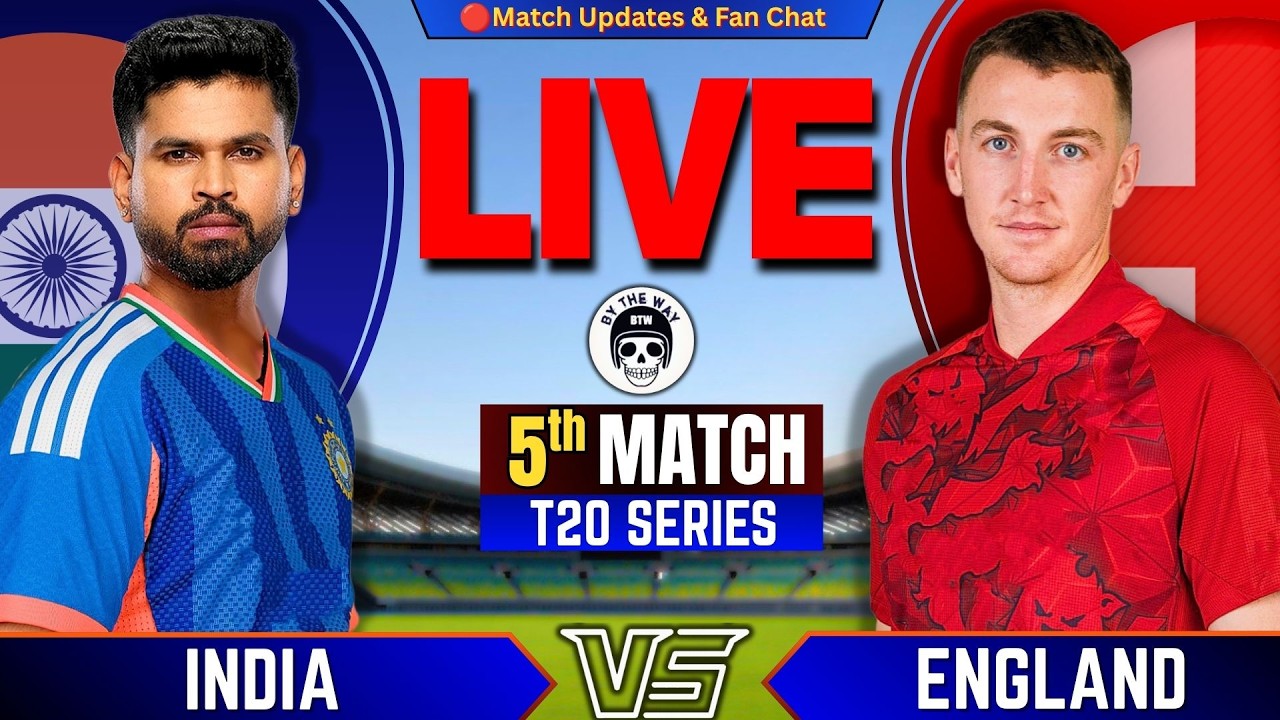 🔴Live: IND vs ENG, Last t20 Match | Live cricket Match Today | INDIA vs ENGLANG | FAN Chat