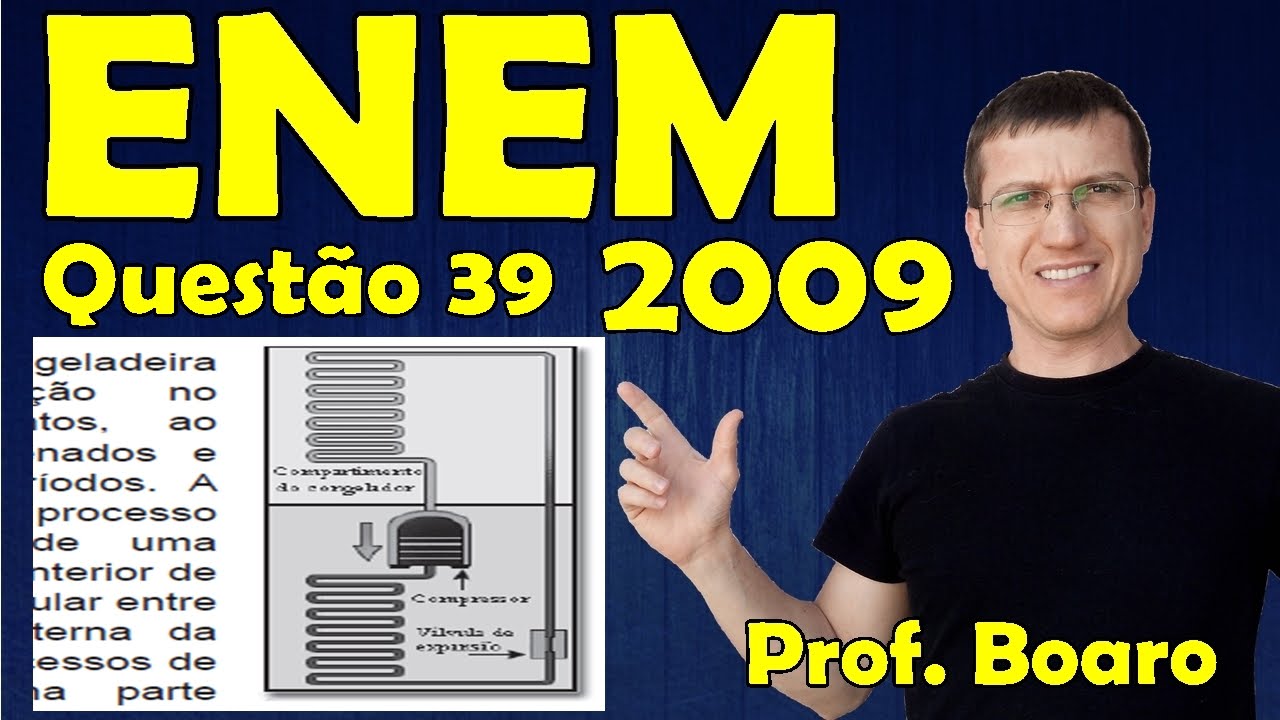 ENEM 2009 - Física - Termologia - Questão 39 resolvida (Caderno Azul) - Prof. Marcelo Boaro