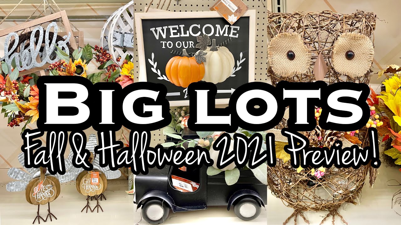 BIG LOTS FALL & HALLOWEEN 2021 &bull; SHOP WITH ME