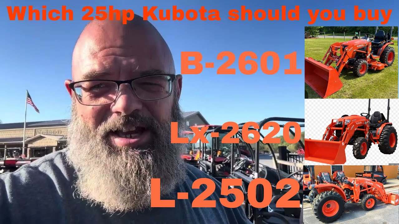 Сравнение тракторов мощностью 25 л.с., часть 3: модели тракторов Kubota: B01, LX, L02.