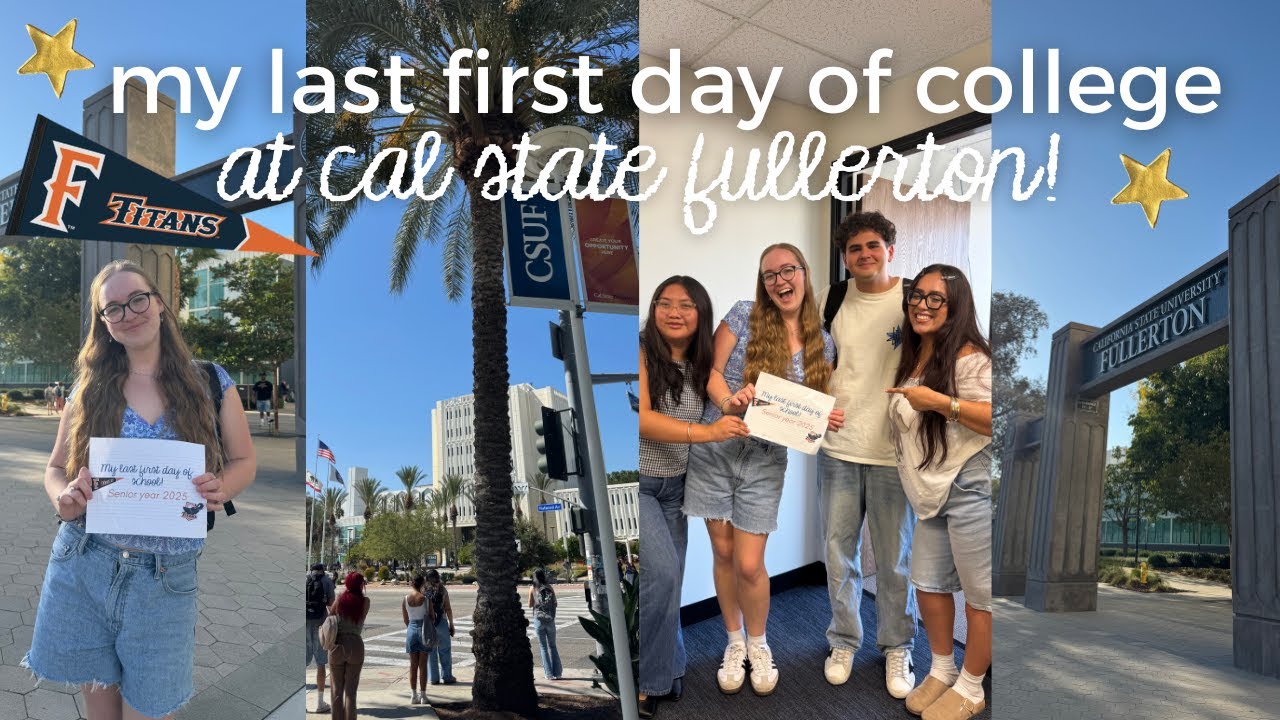 day in my life @ cal state fullerton ⭐️ my first day of senior year!